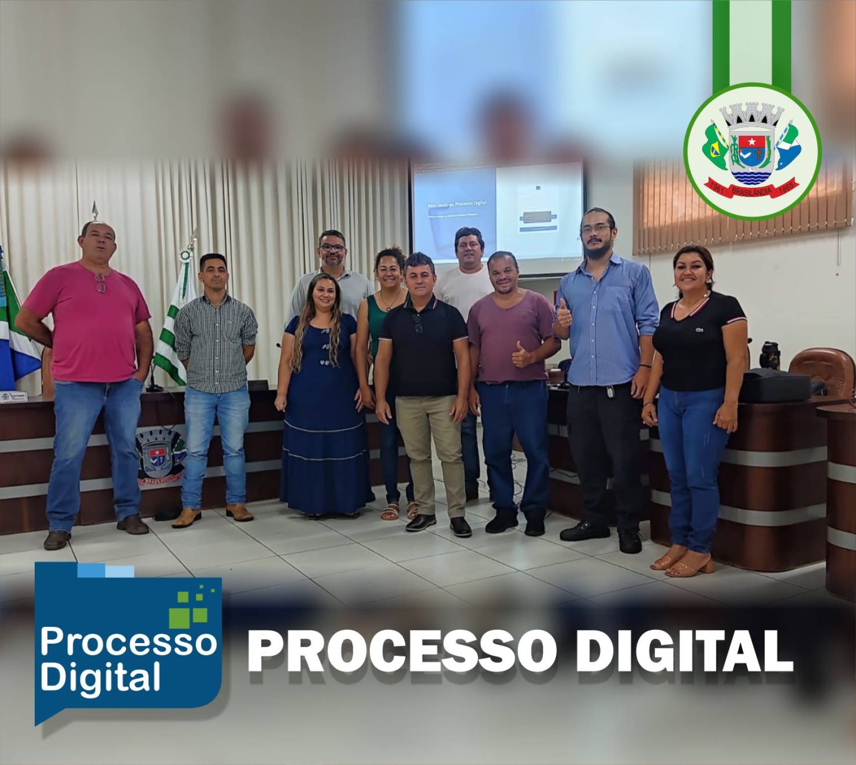 CÂMARA MUNICIPAL DE BRASILÂNDIA REALIZA TREINAMENTO SOBRE A PLATAFORMA DE PROCESSO DIGITAL